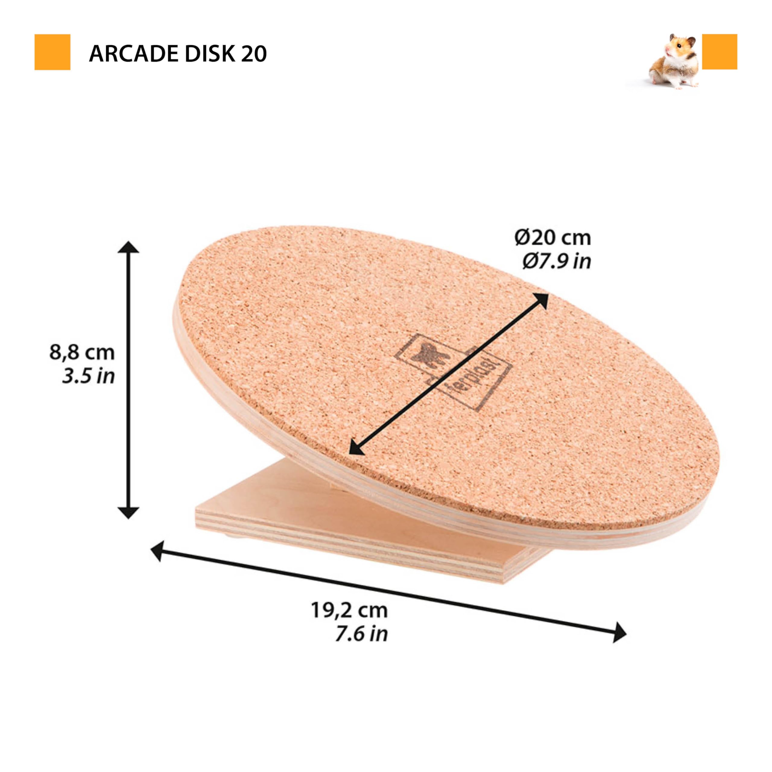 ferplast-arcade-disk-roue-hamster-et-souris-bois-diam-tre-20-cm image 3