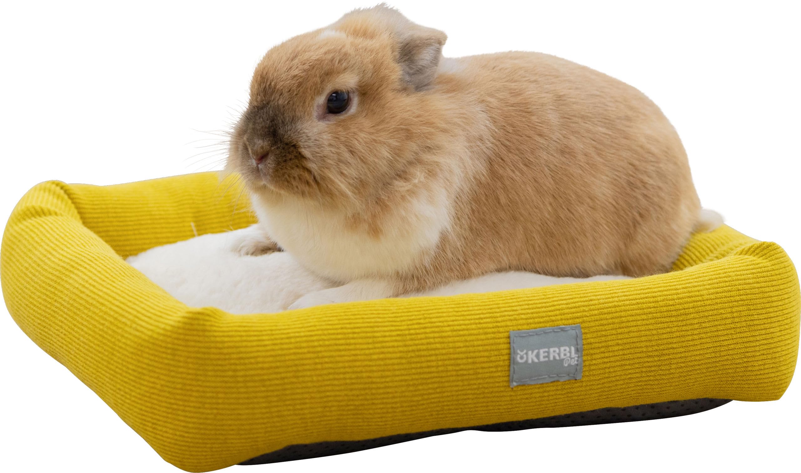 kerbl-lit-douillet-pour-rongeurs-et-petits-animaux-blanc-jaune-36-x-32-x-7-cm image 2