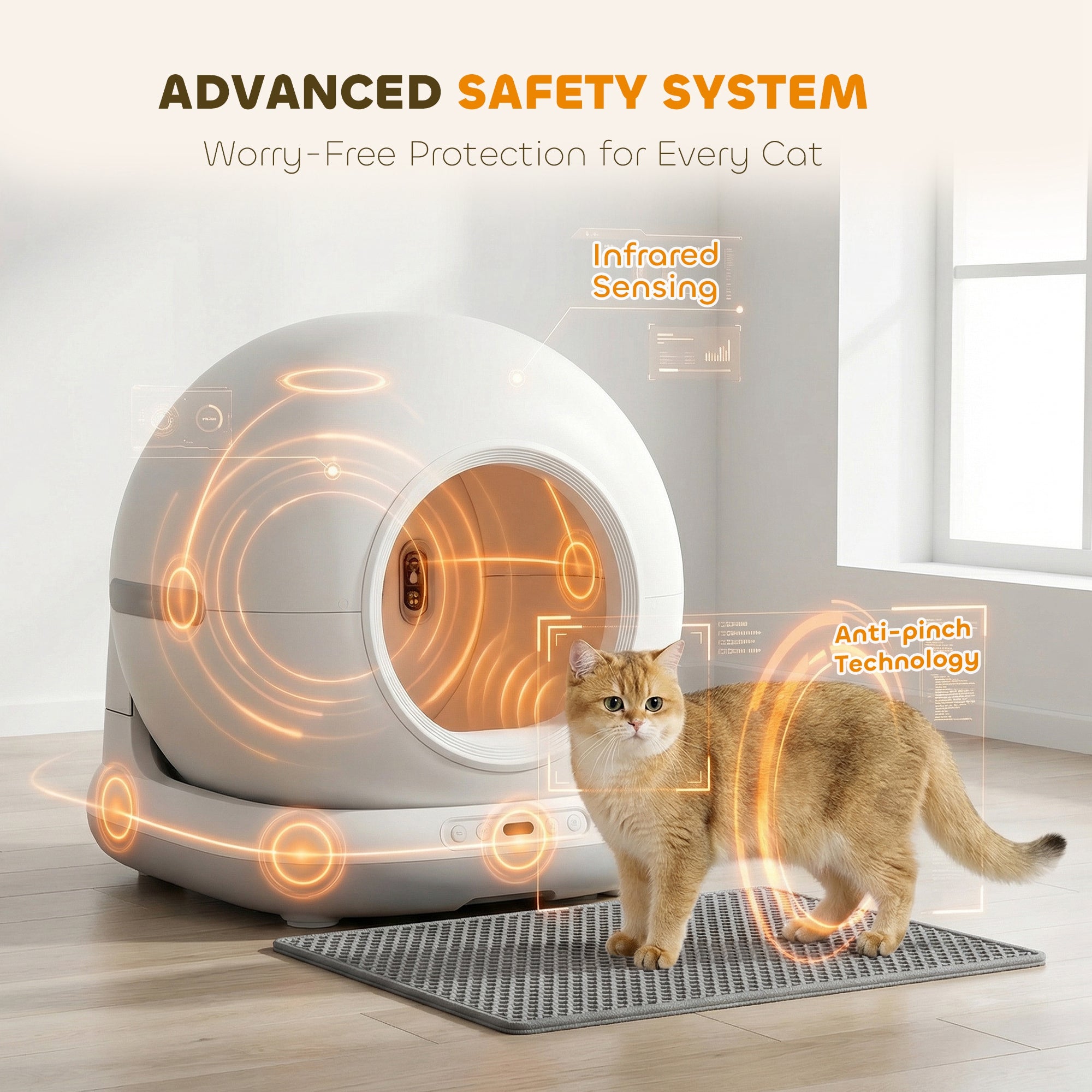 pawhut-bac-liti-re-automatique-autonettoyant-72l-avec-contr-le-app-pour-multi-ch image 7