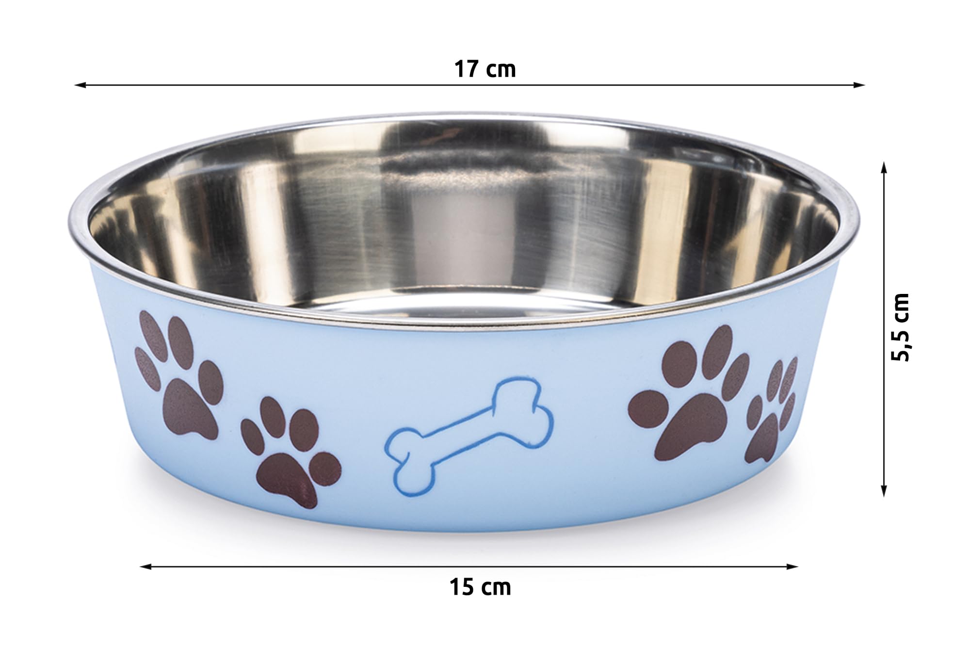 karlie-ascar-gamelle-chien-inox-bleu-clair-800-ml-15-17-cm image 3