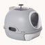pawhut-bac-liti-re-chat-ferm-avec-puits-de-lumi-re-gris image 2