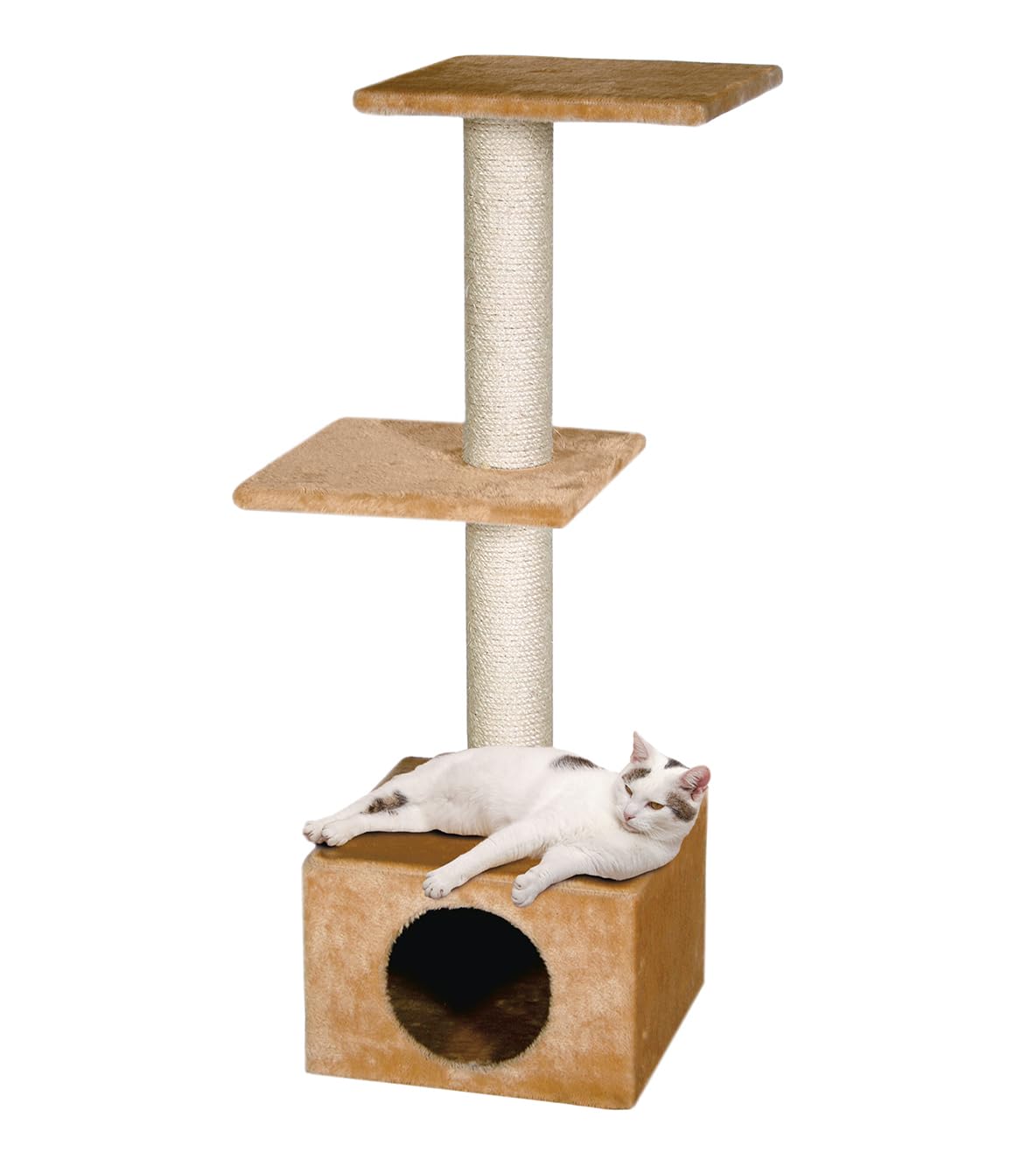 karlie-smaragd-arbre-chat-beige-3-niveaux-35-x-35-x-103-cm image 4