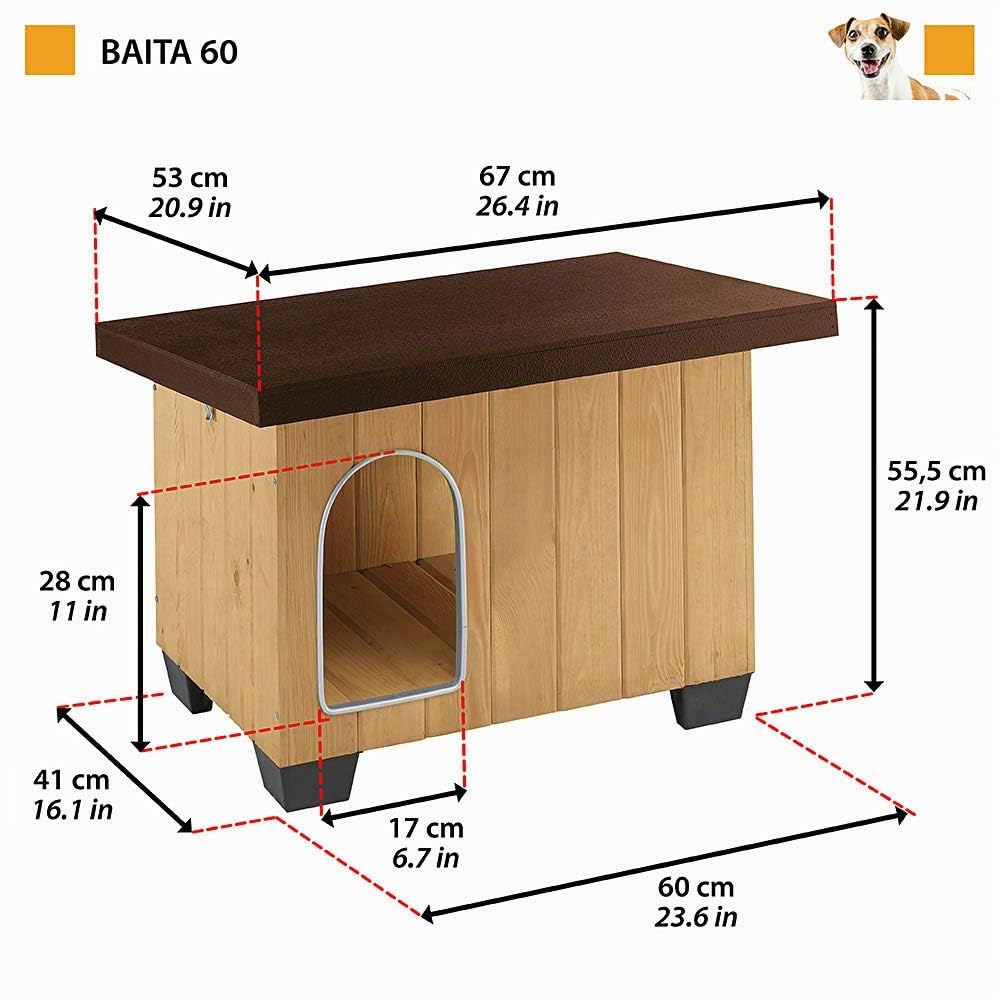 ferplast-baita-niche-chien-ext-rieur-bois-fsc-m-67-x-53-x-56-cm-avec-toit-ouvran image 2