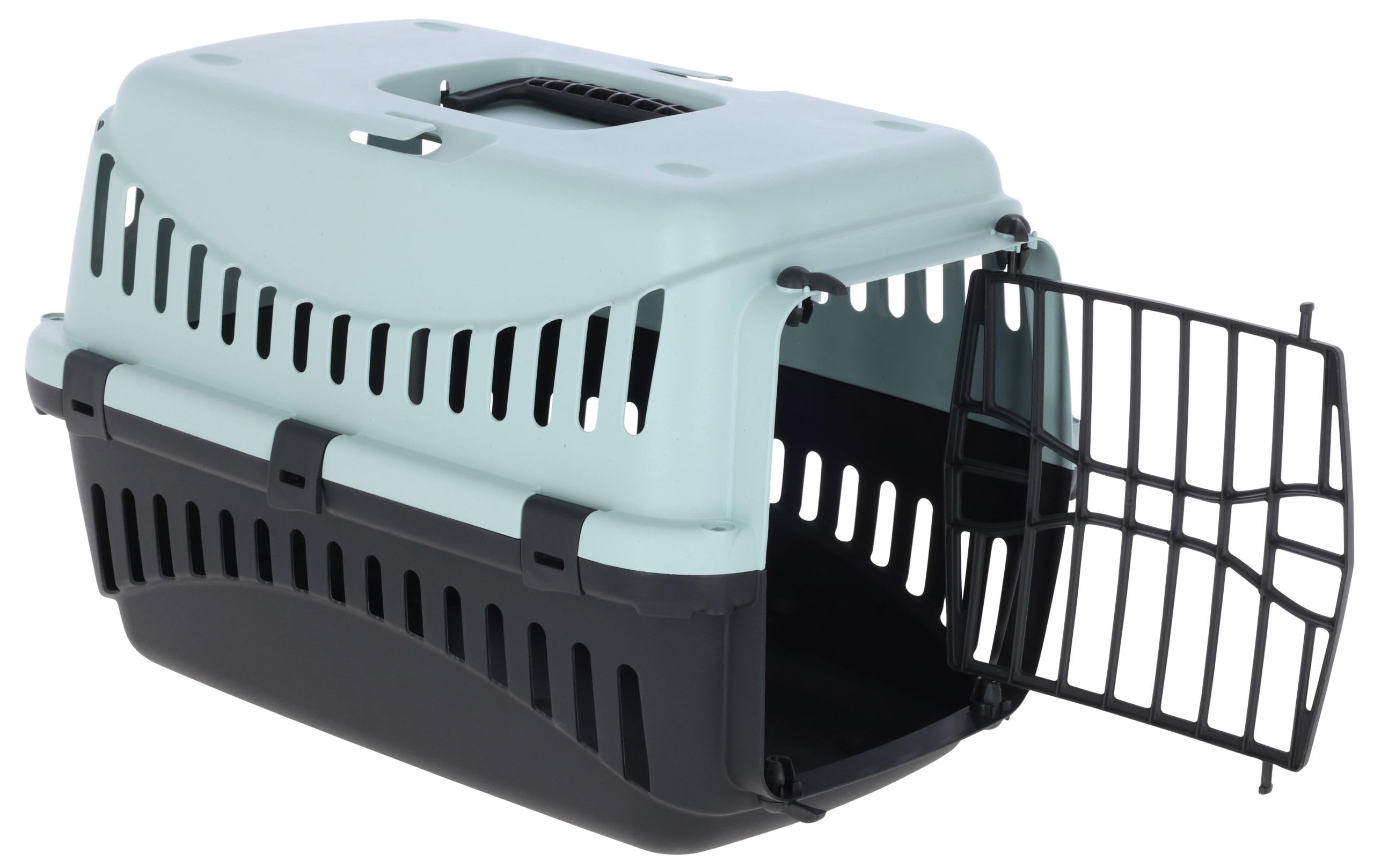kerbl-pet-cage-de-transport-expedion-bleu-noir-45-x-30-x-30-cm-pour-chats-et-pet image 2