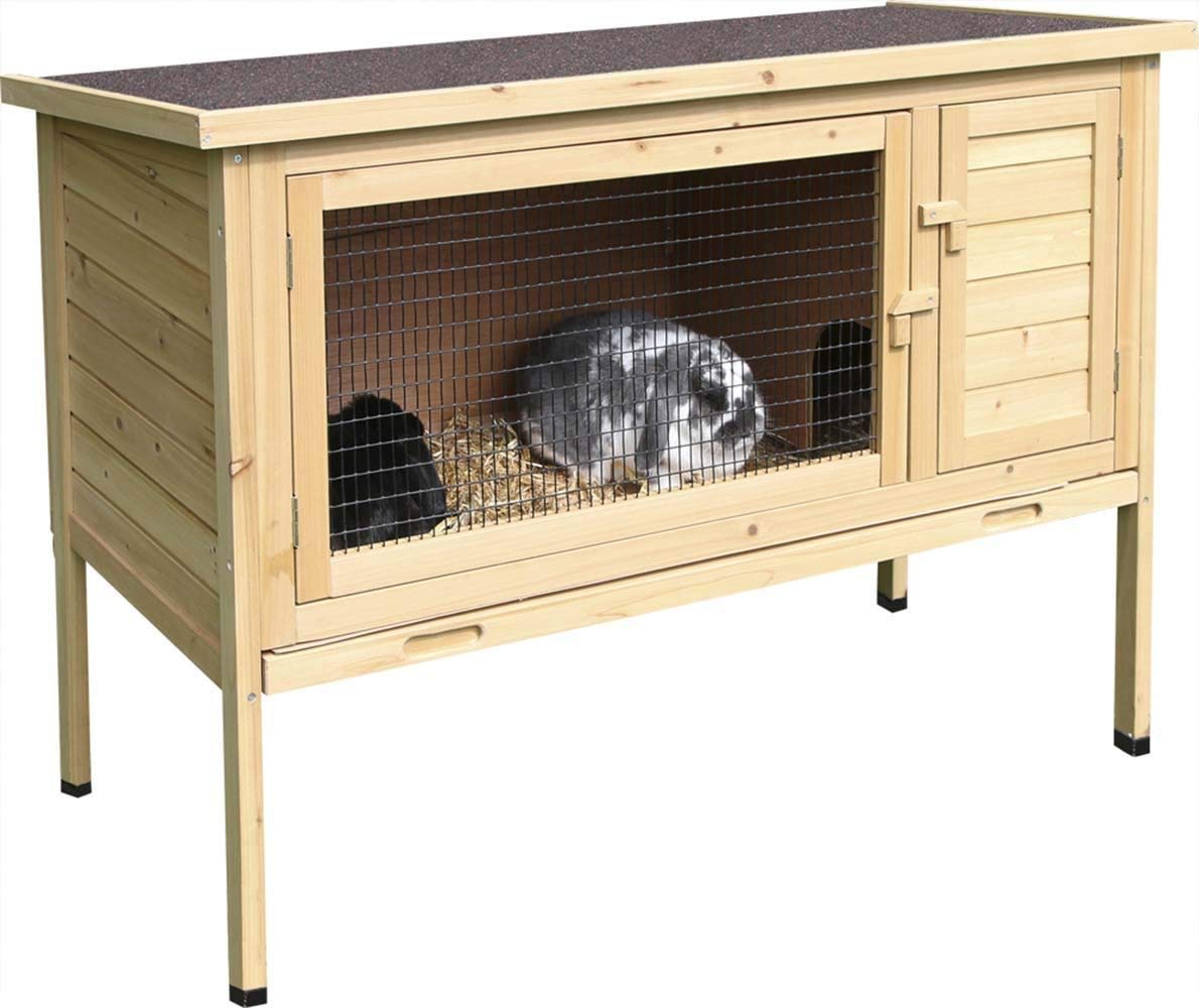 kerbl-buddy-clapier-pour-rongeur-116-x-52-x-82-cm-avec-toit-bitum image 1