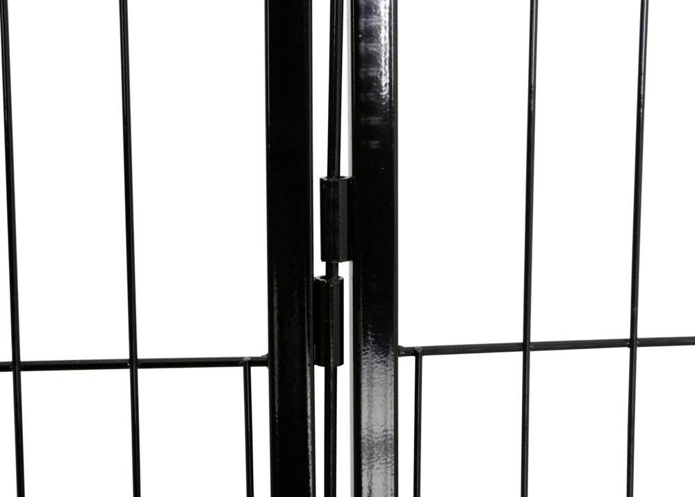 kerbl-pet-enclos-pour-chiens-chiots-m-tal-8-panneaux-80x77-cm-avec-porte image 5