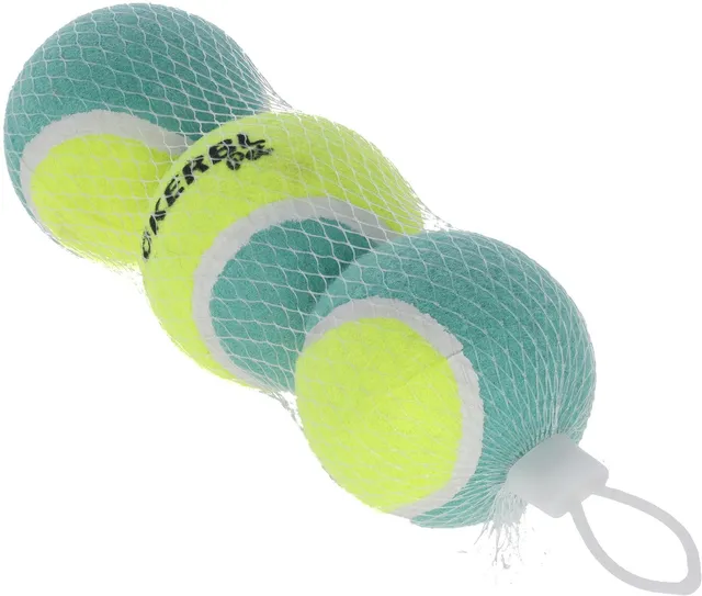 kerbl-pet-balles-de-tennis-pour-chien-jaune-turquoise-6-5-cm image 1