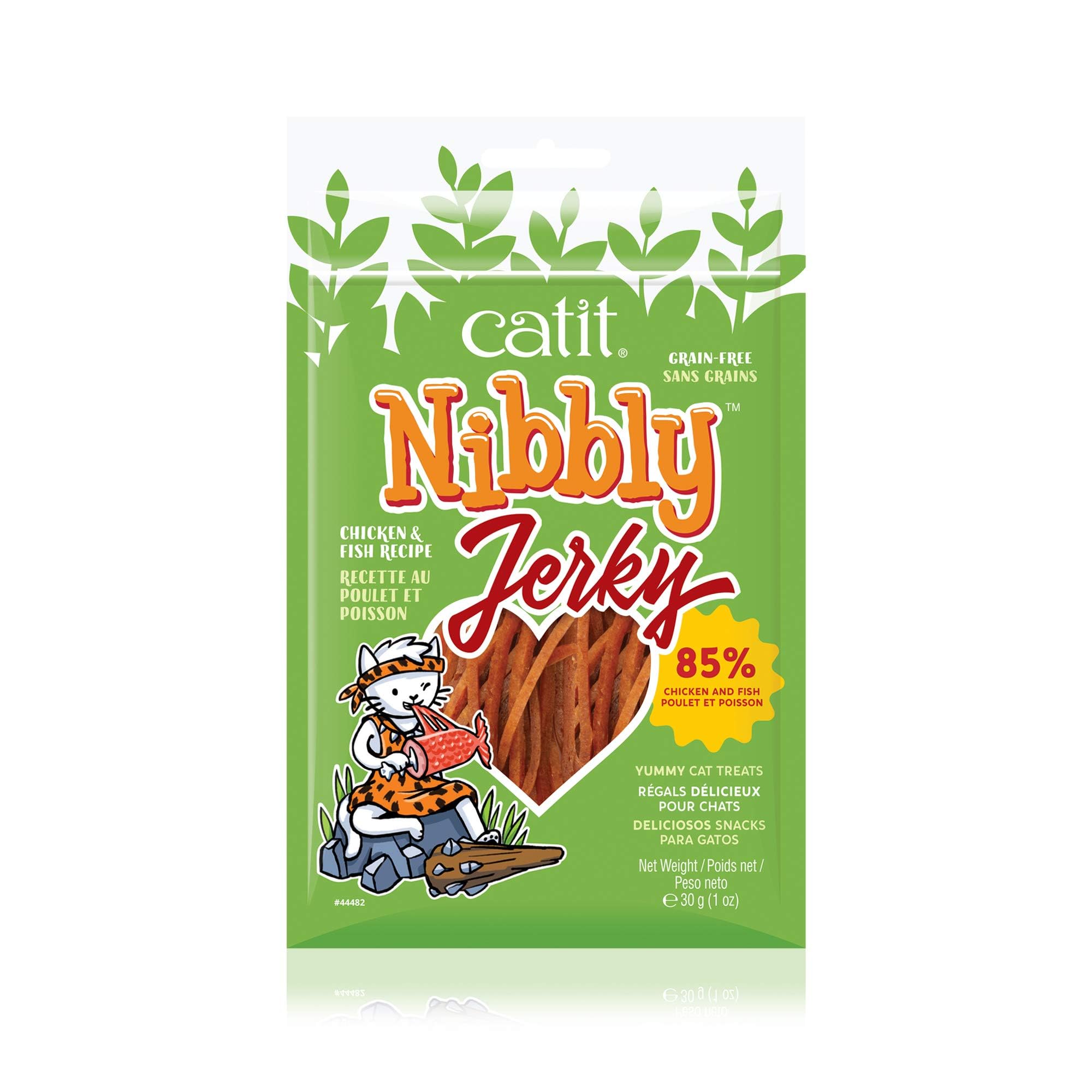 catit-nibbly-jerky-bandes-m-cher-poulet-et-poisson-pour-chat-30-g image 4