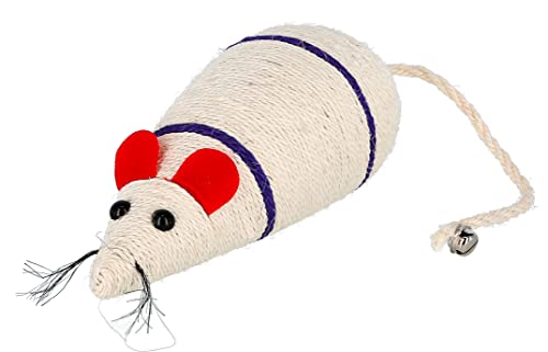kerbl-pet-souris-en-sisal-31-5-x-13-x-10-5-cm-avec-grelot image 2