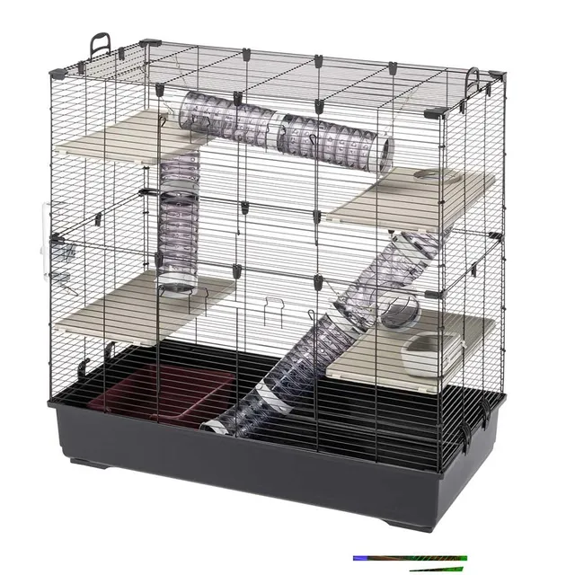 ferplast-sara-xl-cage-furet-et-chinchilla-4-niveaux-99-5-x-53-x-h-108-cm-m-tal-e image 1