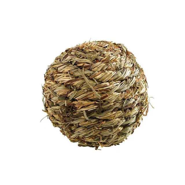 ferplast-pa-4793-balle-en-paille-10-cm-avec-hochet-pour-rongeurs image 1