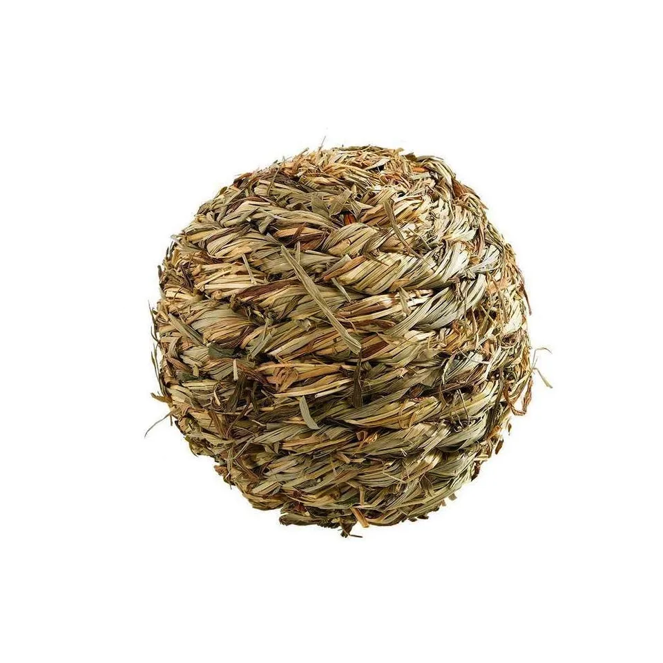 ferplast-pa-4793-balle-en-paille-10-cm-avec-hochet-pour-rongeurs image 1