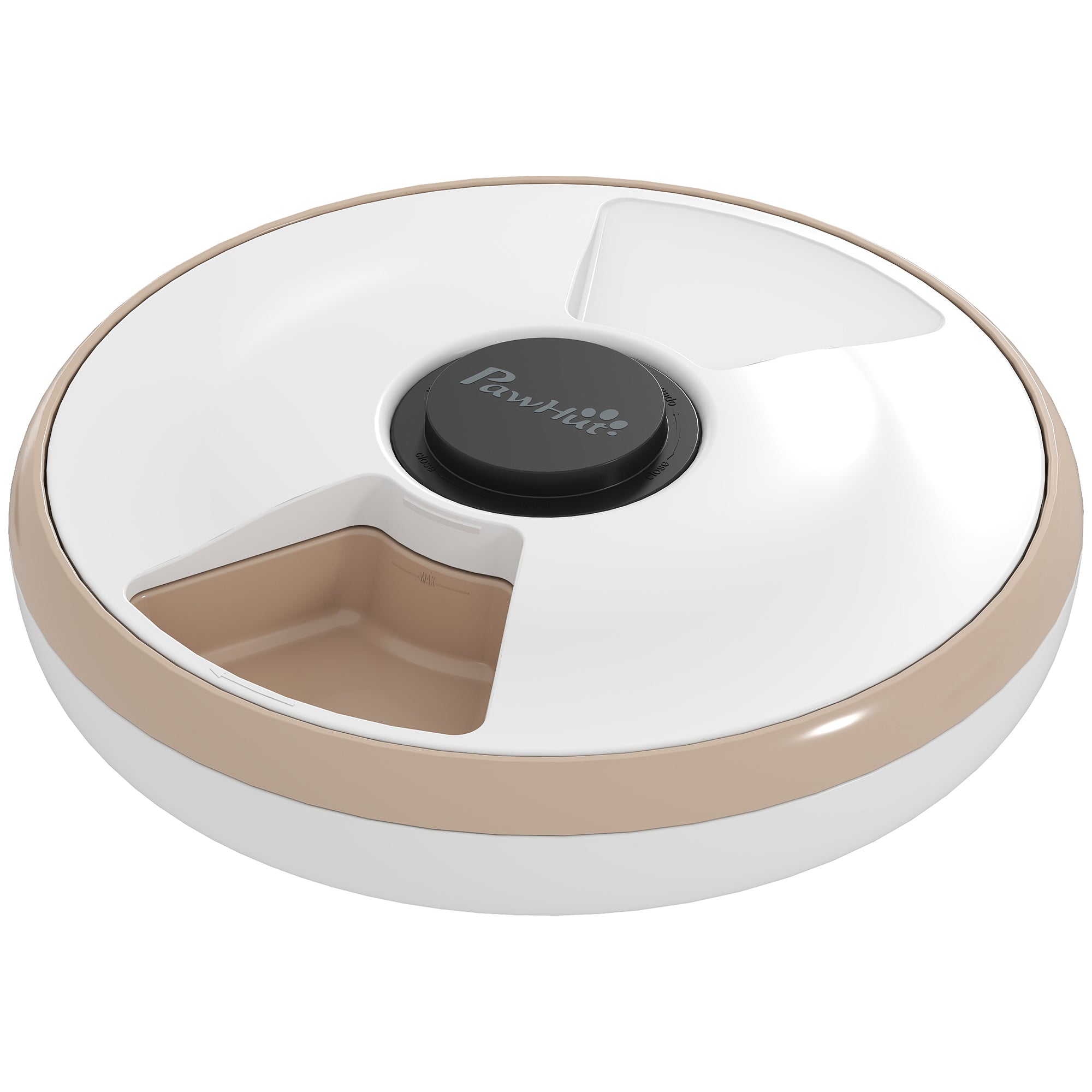 pawhut-distributeur-automatique-6-repas-pour-chats-avec-cran-led-et-pain-de-glac image 2