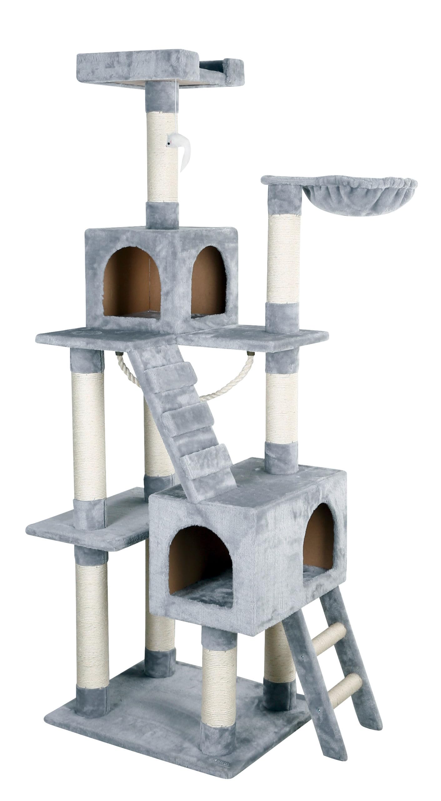 kerbl-pet-square-arbre-chat-178-cm-gris-clair image 1