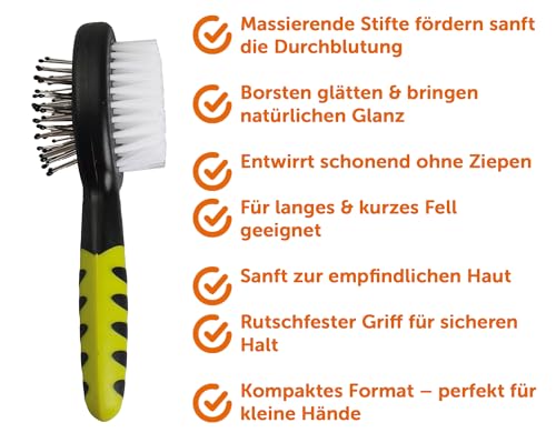 karlie-brosse-2-en-1-en-caoutchouc-pour-rongeurs-noir-vert-14-5-x-4-5-cm image 7