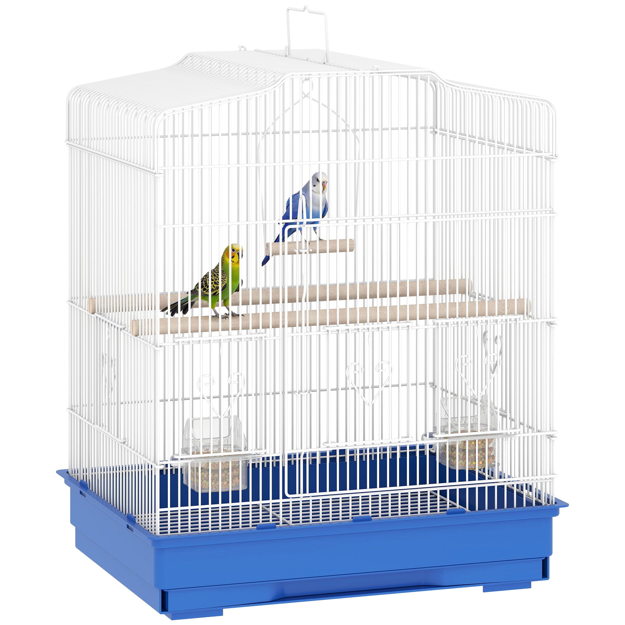 pawhut-cage-pour-oiseaux-23-pour-pinsons-canaris-et-perruches-avec-perchoirs-por image 1