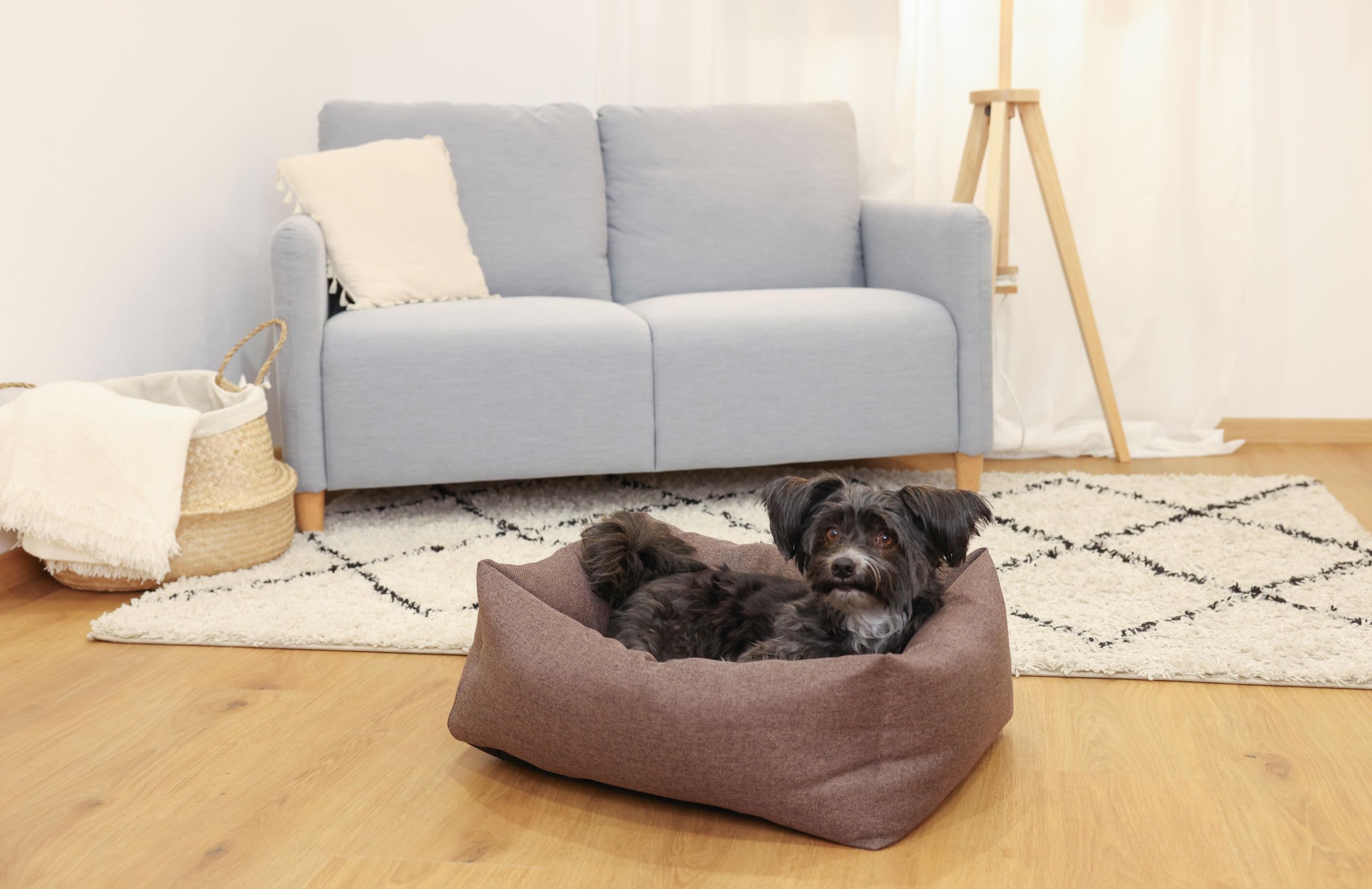 kerbl-pet-lit-douillet-ely-marron-beige-45-x-60-cm image 3