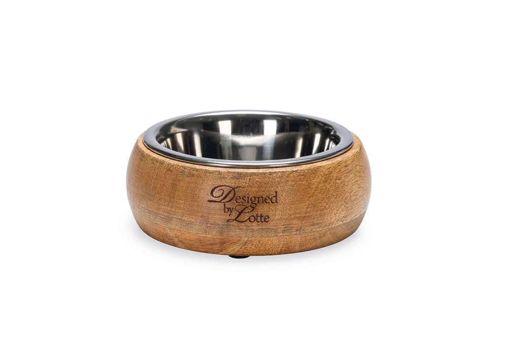 karlie-lotte-mandira-gamelle-bois-avec-2-bols-inox-marron image 8