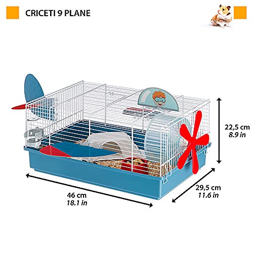 ferplast-cage-hamster-criceti-9-plane-46x29-5x23-cm-avec-autocollants-et-accesso image 8