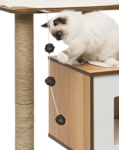 catit-vesper-base-52042-arbre-chat-cube-noyer-avec-griffoirs image 6