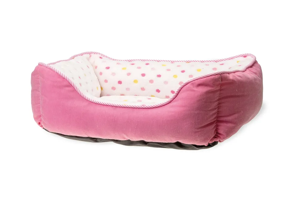 karlie-k-panier-pour-chat-motif-pois-rose-47-x-39-cm image 1
