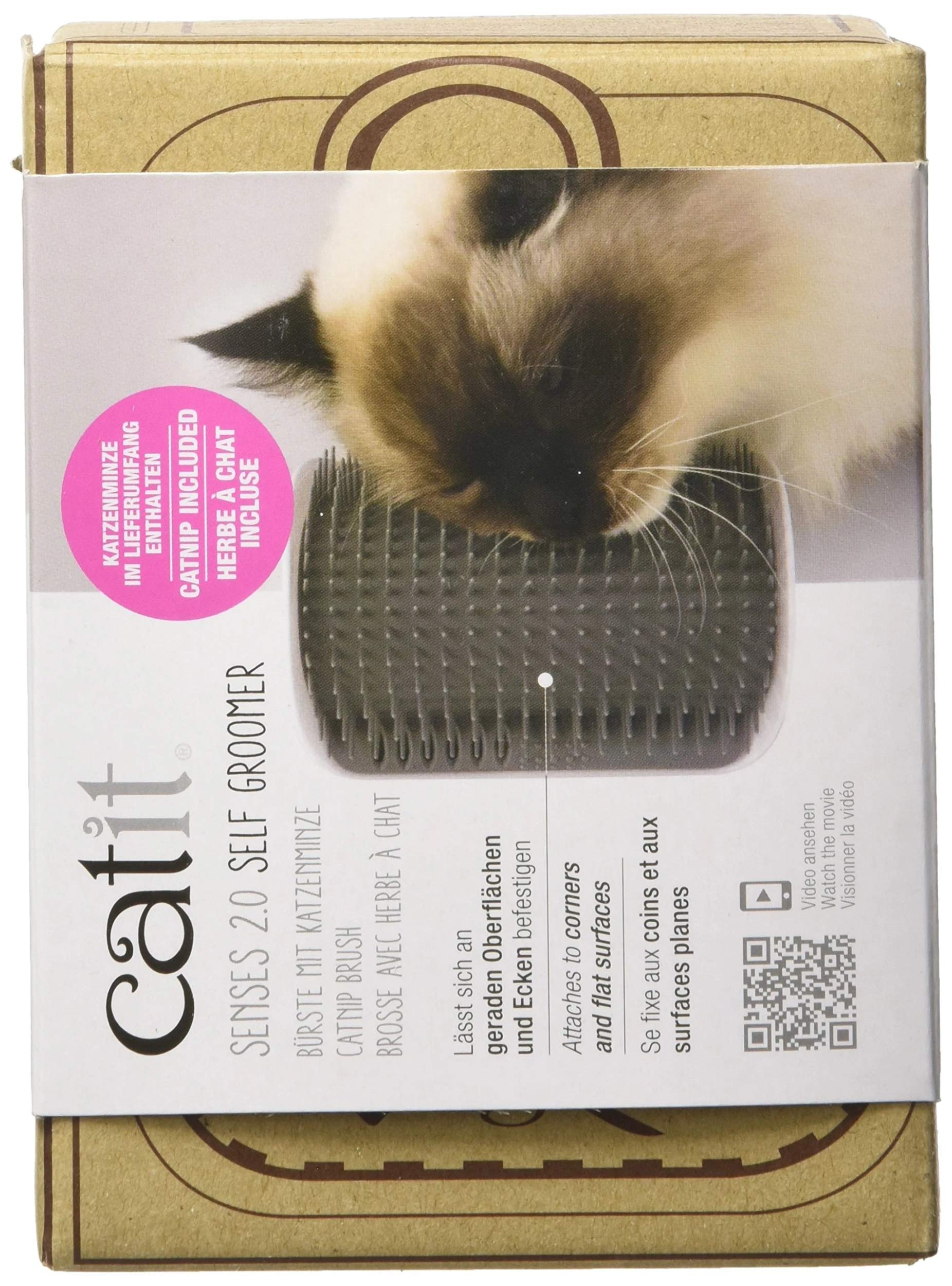 catit-senses-brosse-auto-toiletteur-pour-chat-avec-herbe-chat image 3