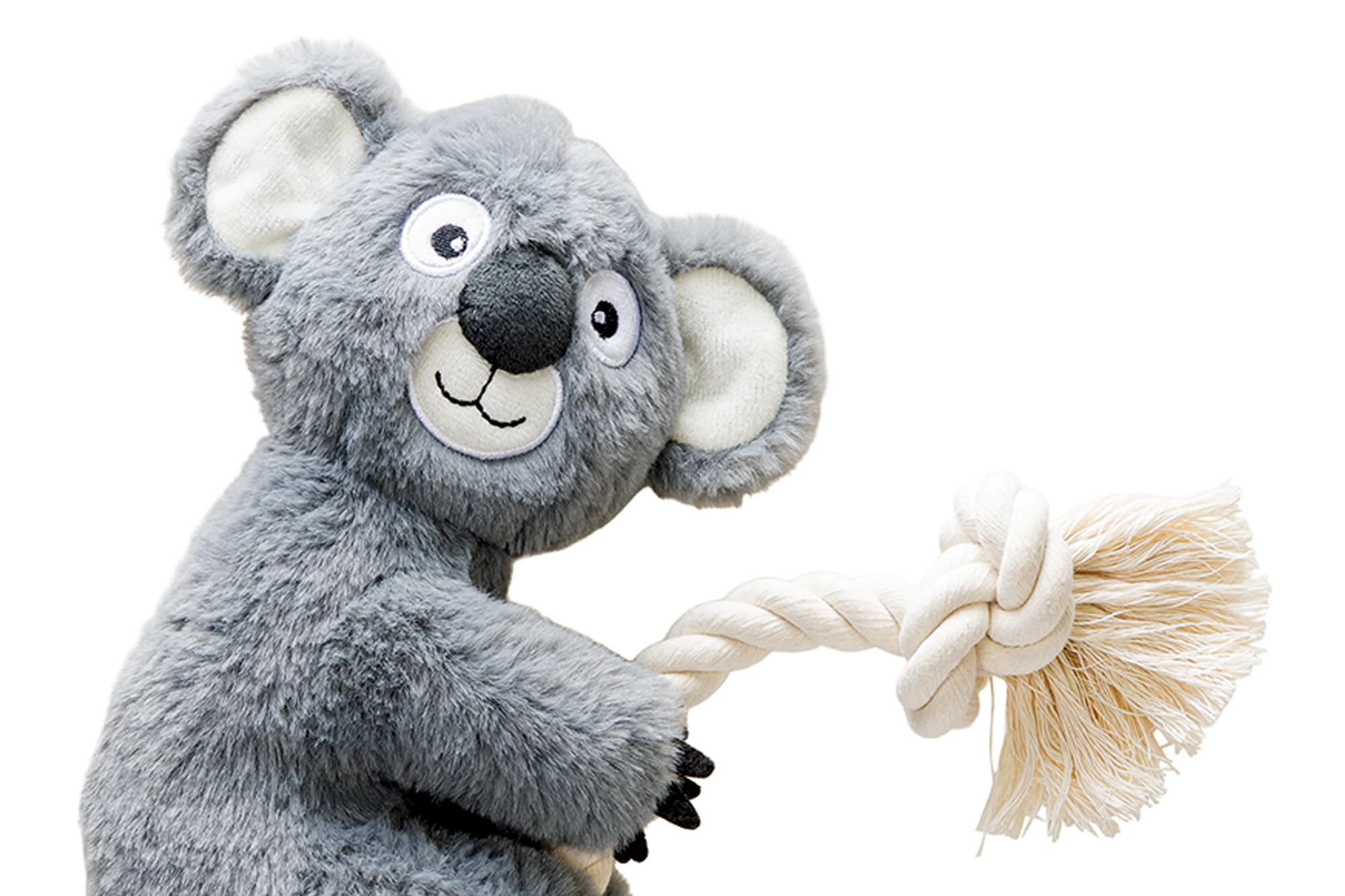 karlie-escalade-koala-jouet-en-peluche-pour-chien-gris-40-x-18-cm image 2