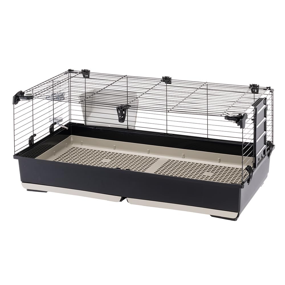 ferplast-tommy-100-cage-lapin-et-cochon-d-inde-99-5-cm-avec-toit-ouvrant image 4