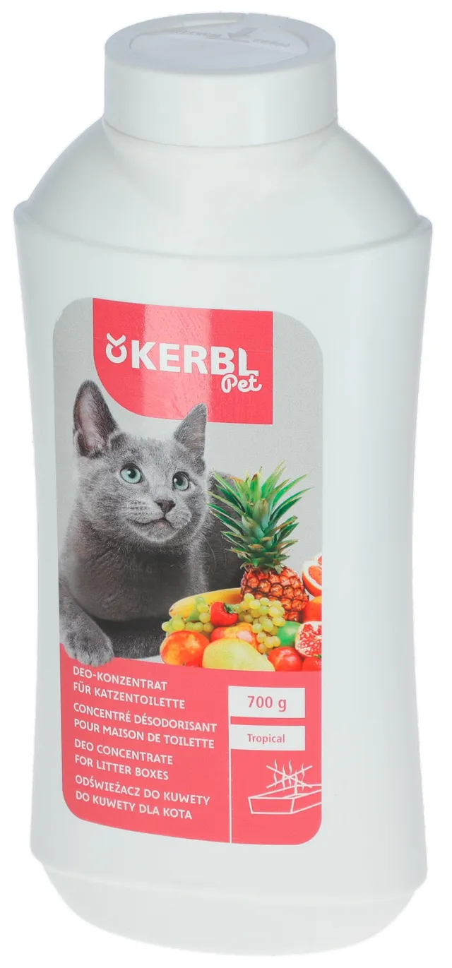 kerbl-concentr-d-odorant-pour-liti-re-chat-700-g-tropical image 1