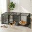pawhut-cage-pour-chien-en-m-tal-renforc-avec-s-parateur-et-tapis-imperm-able-211 image 3