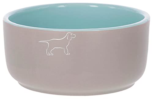 kerbl-spirit-gamelle-en-c-ramique-pour-chien-et-chat-gris-turquoise-1500-ml image 3