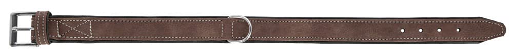 kerbl-pet-california-collier-chien-cuir-synth-tique-brun-46-52cm-35mm image 2