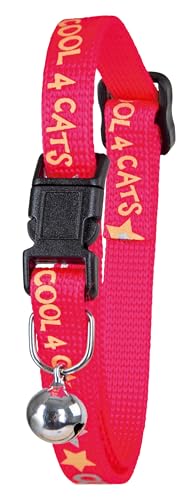 kerbl-cool-cats-collier-pour-chat-rose-nylon-avec-grelot-fermeture-de-s-curit-et image 3