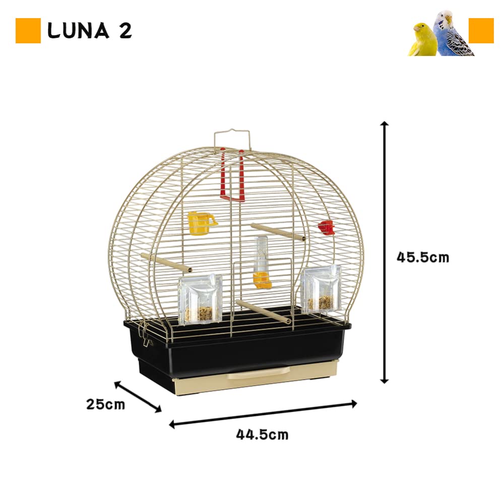 ferplast-luna-2-cage-oiseaux-canaris-perruches-44-5-x-25-x-45-5-cm-avec-accessoi image 3