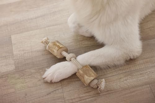 kerbl-pet-halt-re-bois-de-caf-35cm-jouet-m-cher-pour-chien-jute-et-coton image 4