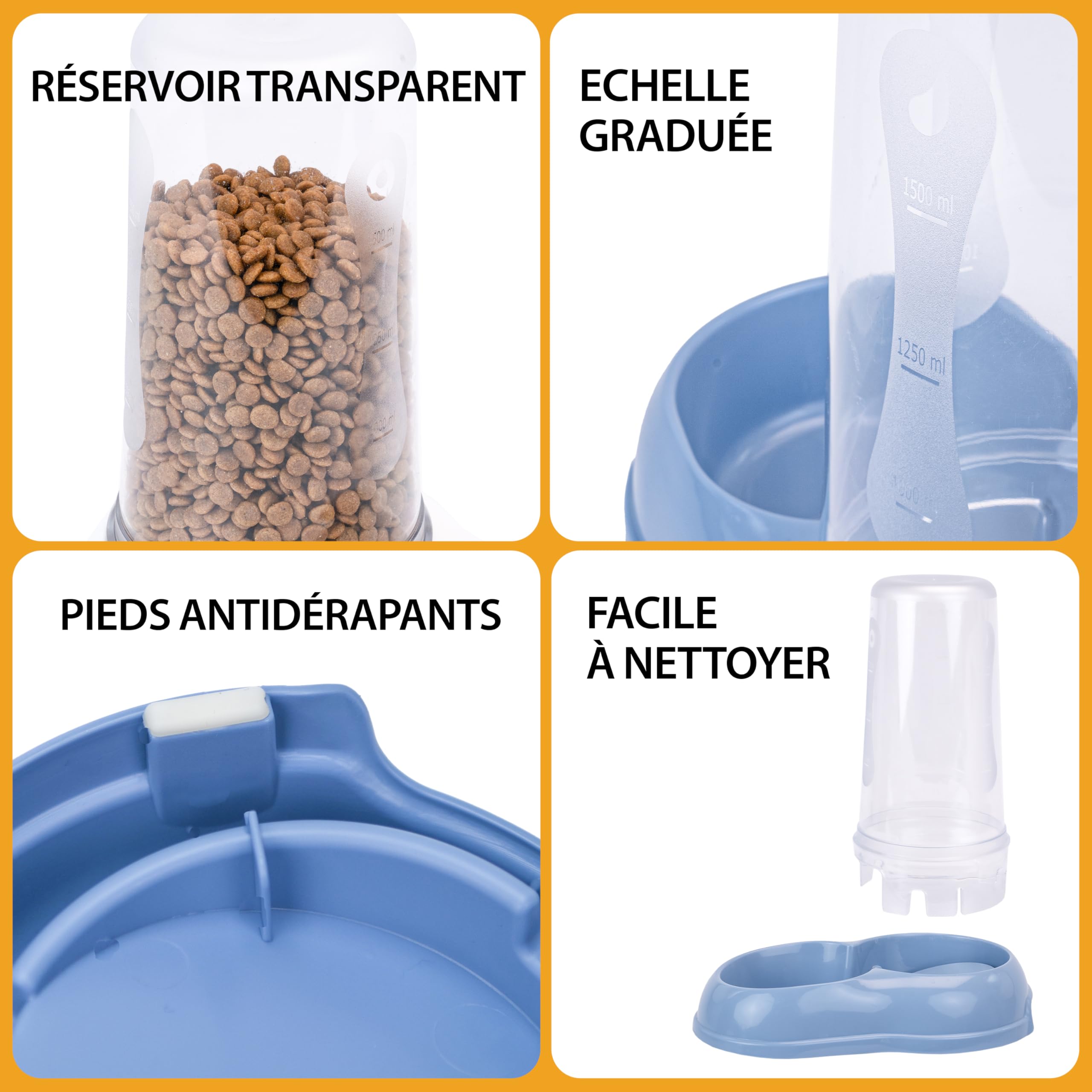 ferplast-azimut-600-distributeur-croquettes-et-eau-0-6-l-bleu-12-5-x-19-cm image 8