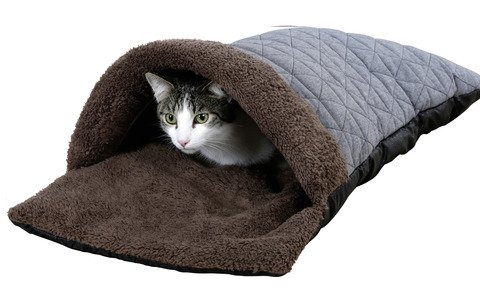 kerbl-thea-sac-de-couchage-pour-animal-40x70x12-cm-marron-bleu image 3