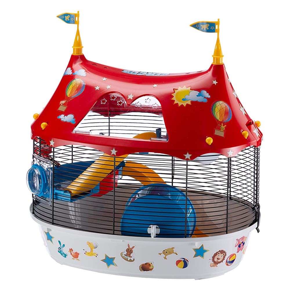 ferplast-circus-fun-cage-3-tages-pour-hamster-et-souris-49-5-x-34-x-42-5-cm-noir image 6