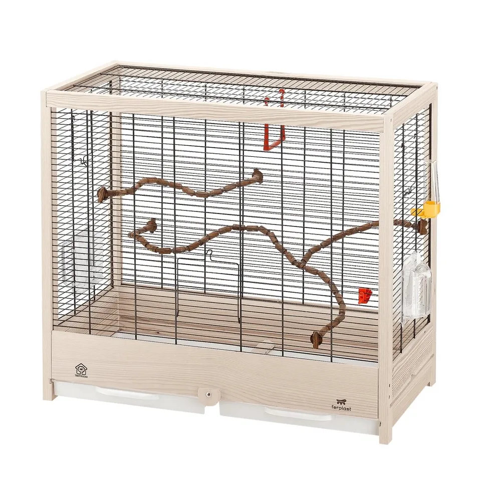 ferplast-giulietta-5-cage-oiseaux-bois-fsc-pour-canaris-et-perruches image 1