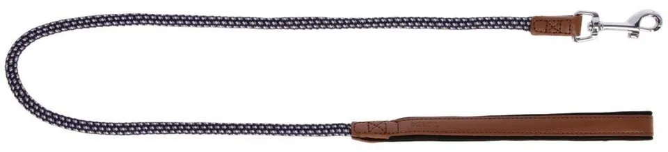 kerbl-phoenix-laisse-courte-ronde-pour-chien-bleu-marron-100cm-9mm image 1
