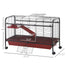 pawhut-cage-petits-animaux-41-pouces-avec-mangeoire-roulettes-rampe-et-plateform image 4