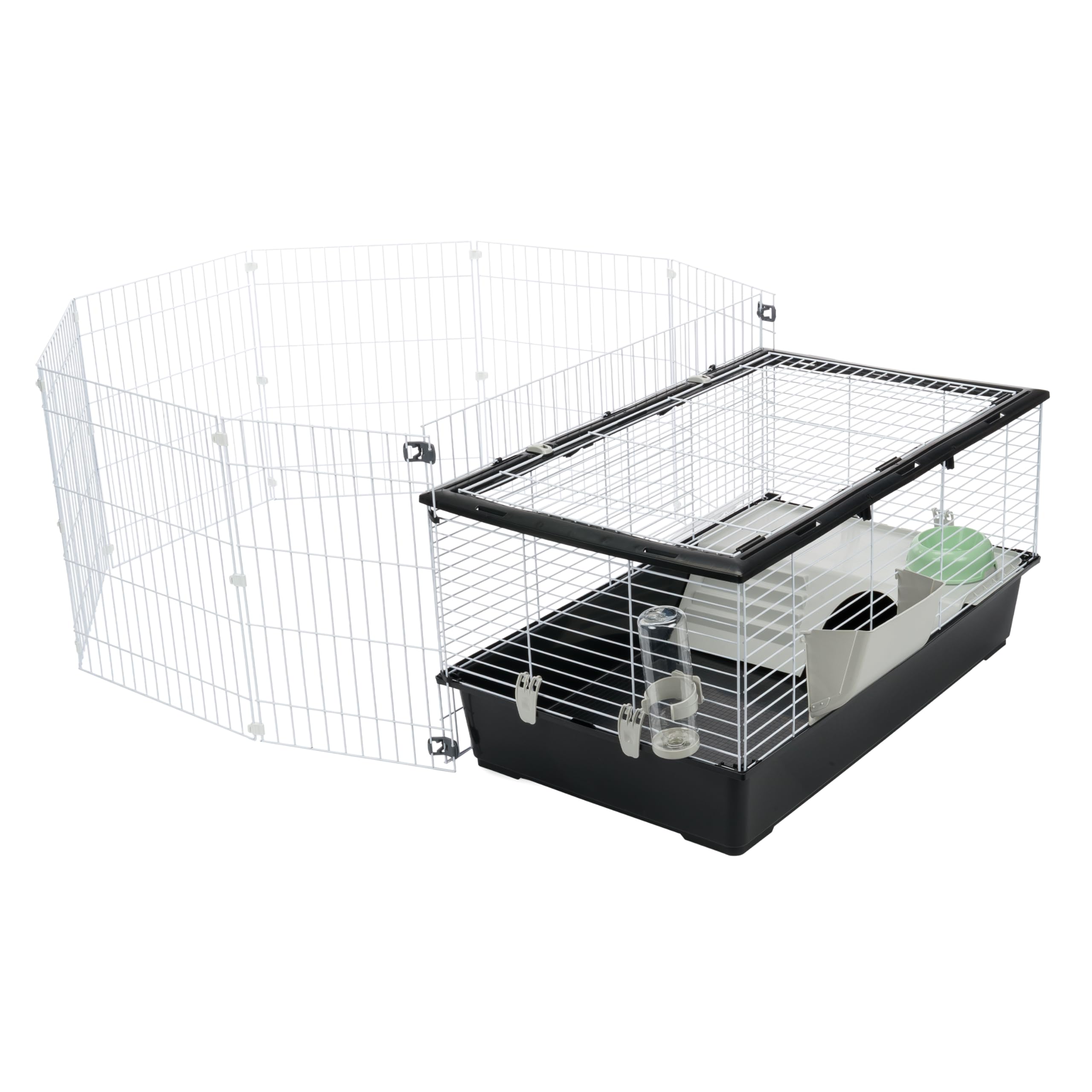 ferplast-parkhome-100-cage-lapin-et-cochon-d-inde-avec-enclos-95-x-177-5-x-h-56- image 5