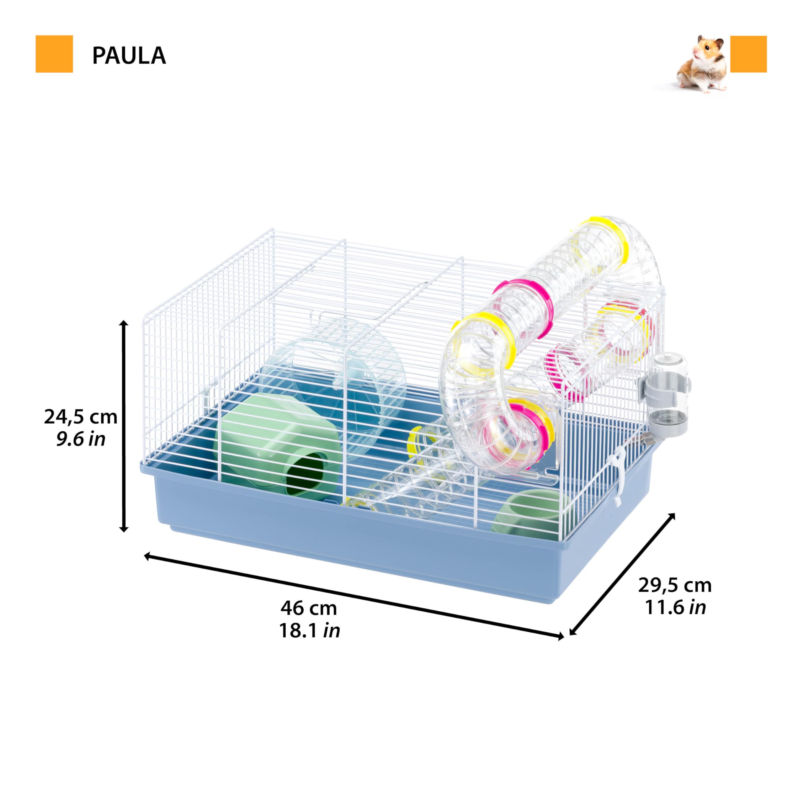 ferplast-paula-cage-hamster-modulaire-avec-tunnels-et-accessoires image 3