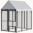 pawhut-chenil-ext-rieur-183-x-122-x-183-cm-extensible-avec-toit-et-3-portes image 2