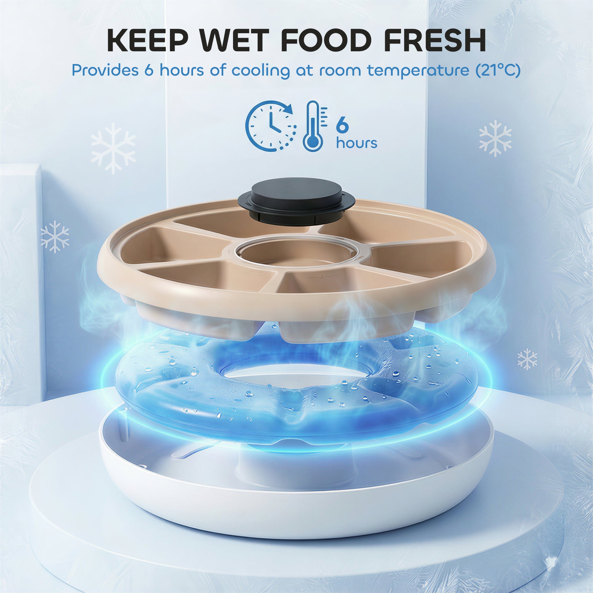 pawhut-distributeur-automatique-6-repas-pour-chats-avec-cran-led-et-pain-de-glac image 7