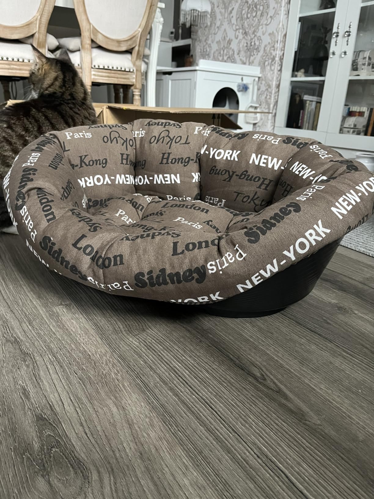 Mon bouledogue l'adore