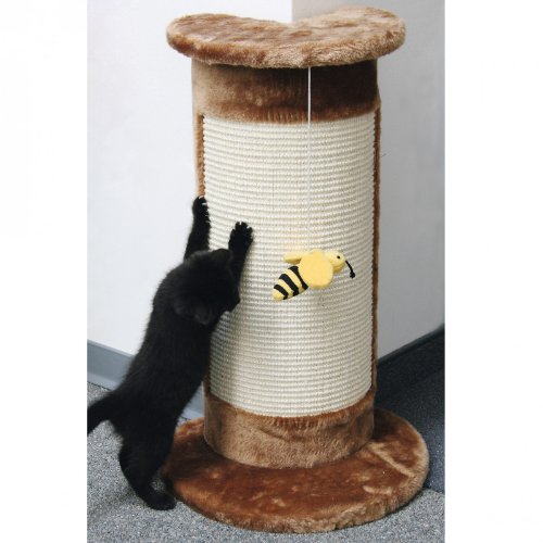 kerbl-corner-tube-gratter-chat-d-angle-58-cm-avec-jouet-abeille image 4