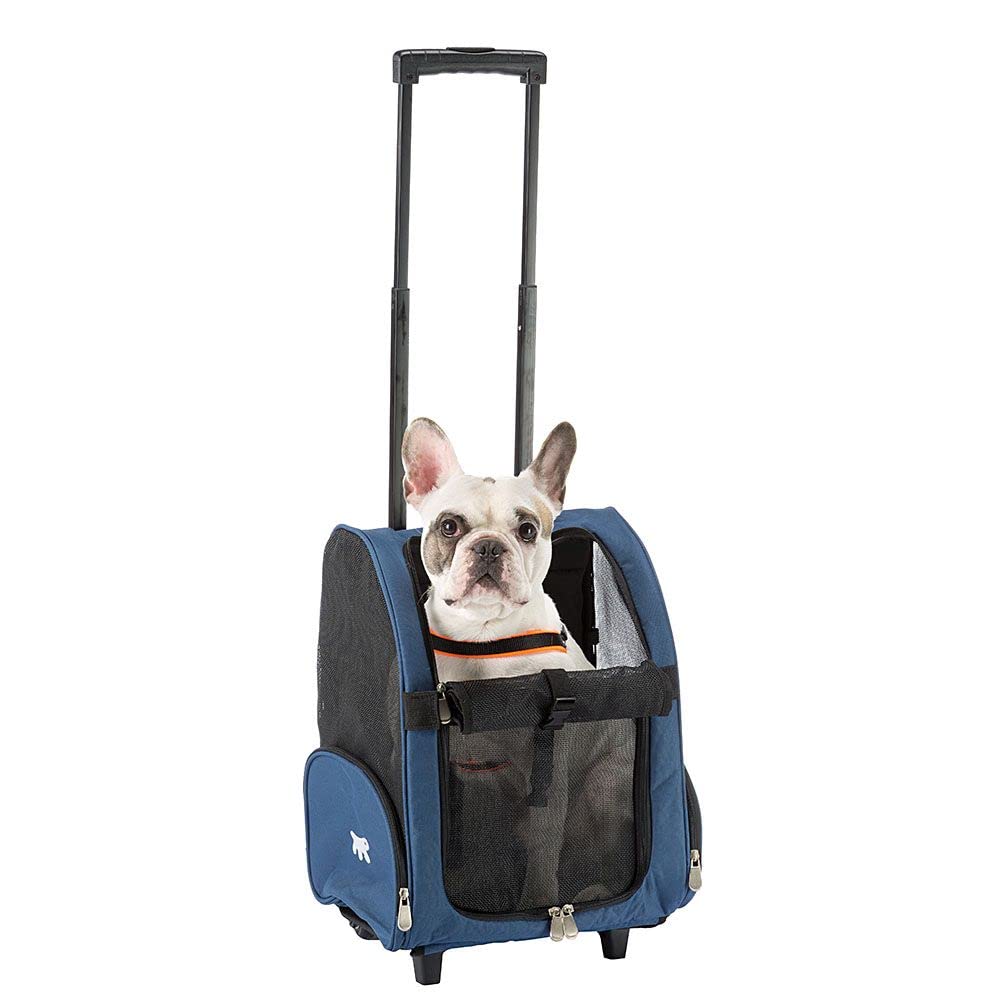 ferplast-trolley-sac-de-transport-roulettes-et-sac-dos-pour-chats-et-petits-chie image 2