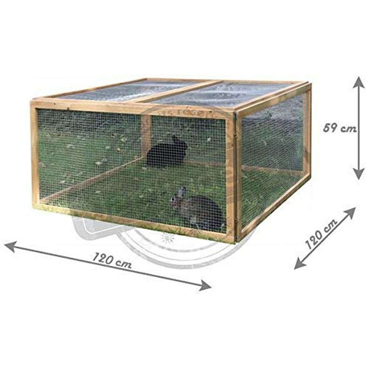 kerbl-vario-enclos-ext-rieur-pour-petits-animaux-120-x-120-x-59-cm-bois-et-grill image 3