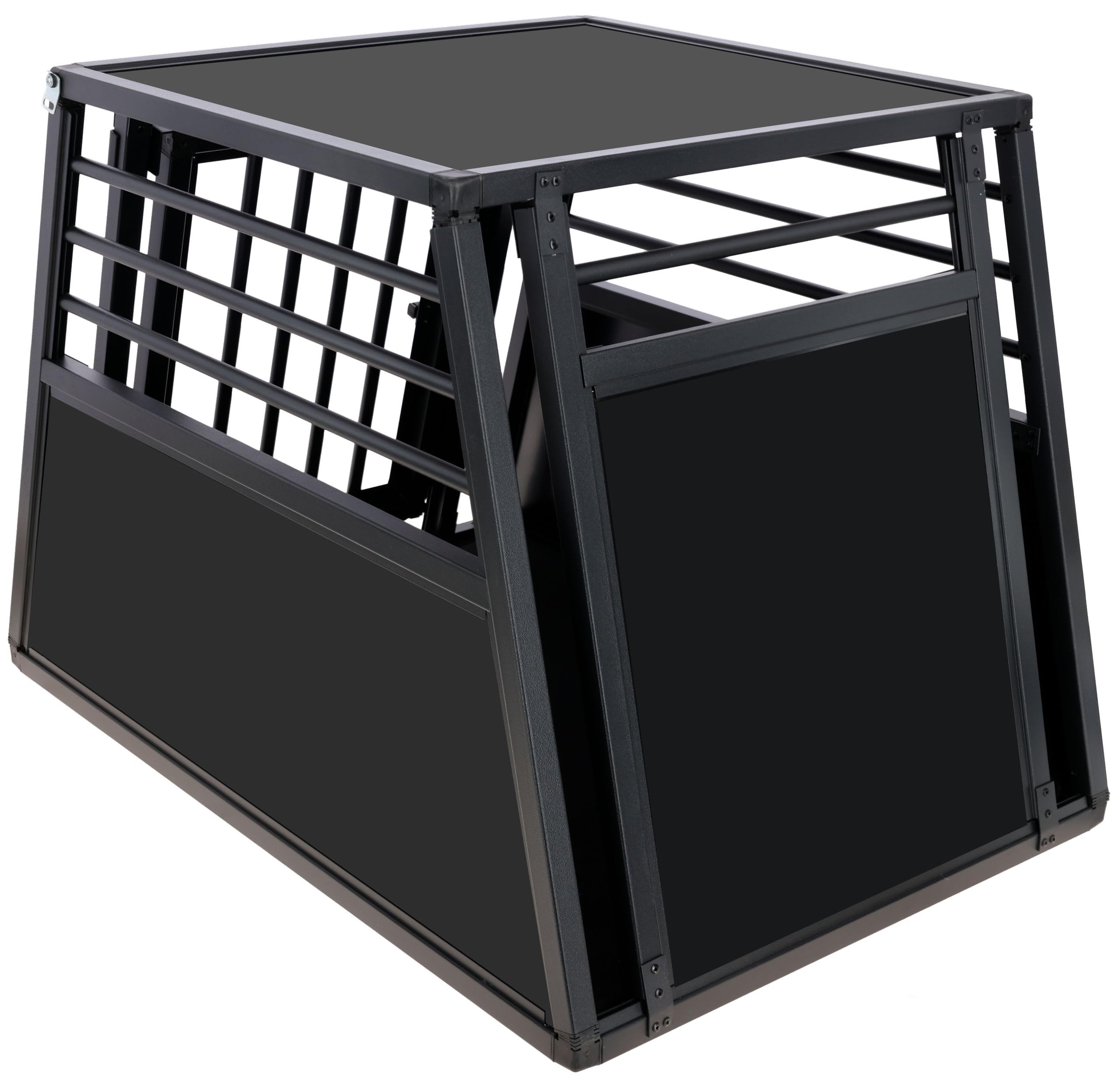 kerbl-vacation-cage-de-transport-en-aluminium-pour-chien-1-porte-graphite-92x65x image 2